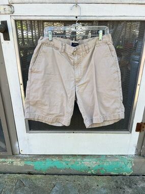 Polo by Ralph Lauren Khaki Cotton Flat-Front Shorts